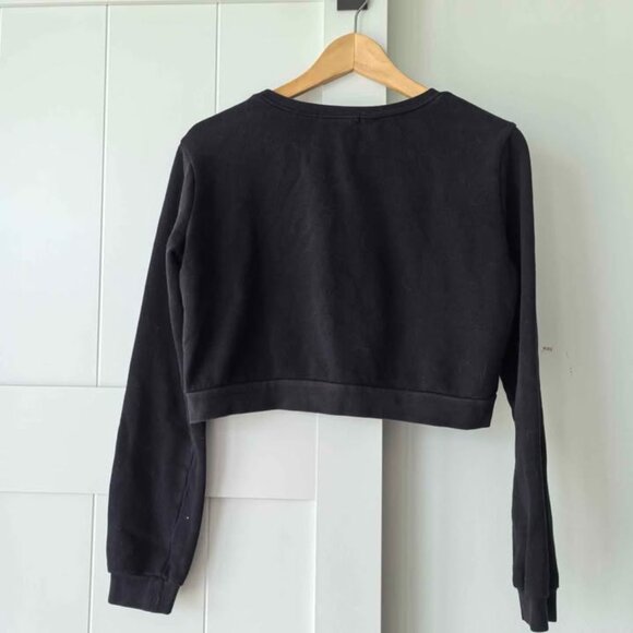 Forever 21 “MONSTER” Cropped Sweatshirt – Size S - Picture 2 of 3